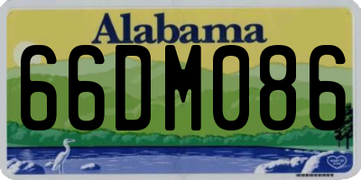 AL license plate 66DM086