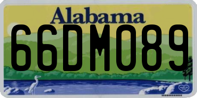 AL license plate 66DM089