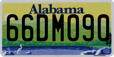AL license plate 66DM090