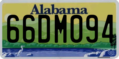 AL license plate 66DM094
