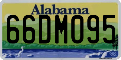 AL license plate 66DM095