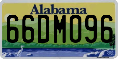 AL license plate 66DM096