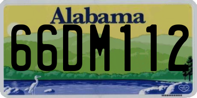 AL license plate 66DM112