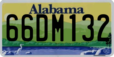 AL license plate 66DM132