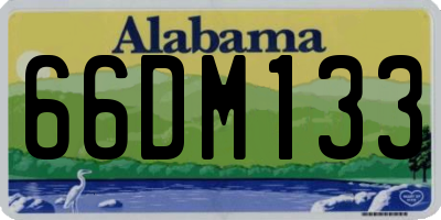 AL license plate 66DM133