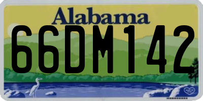 AL license plate 66DM142