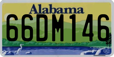 AL license plate 66DM146