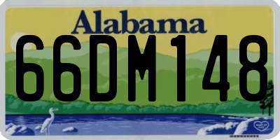 AL license plate 66DM148