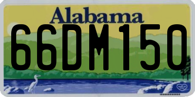 AL license plate 66DM150