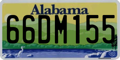 AL license plate 66DM155