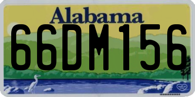 AL license plate 66DM156