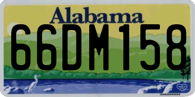 AL license plate 66DM158