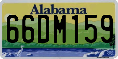 AL license plate 66DM159