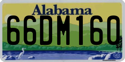 AL license plate 66DM160