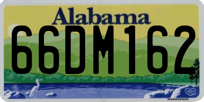 AL license plate 66DM162