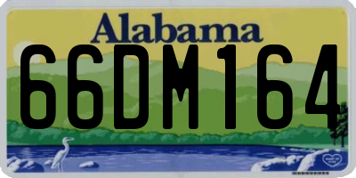 AL license plate 66DM164