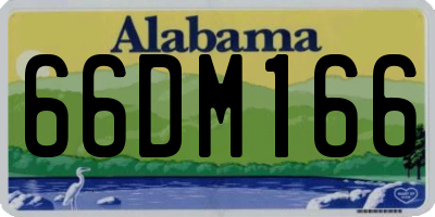 AL license plate 66DM166