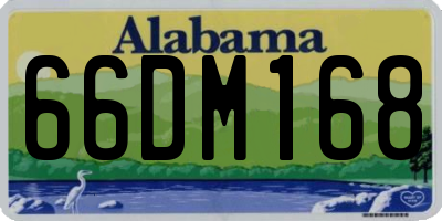 AL license plate 66DM168