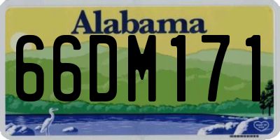 AL license plate 66DM171