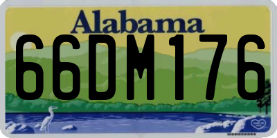 AL license plate 66DM176