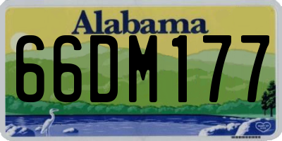 AL license plate 66DM177