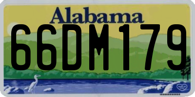 AL license plate 66DM179