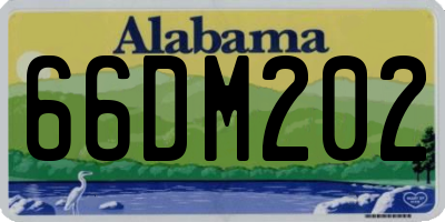 AL license plate 66DM202