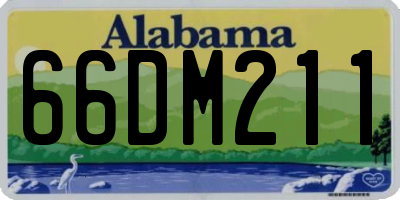 AL license plate 66DM211
