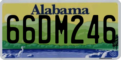 AL license plate 66DM246