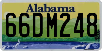 AL license plate 66DM248