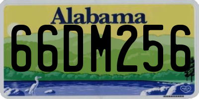 AL license plate 66DM256