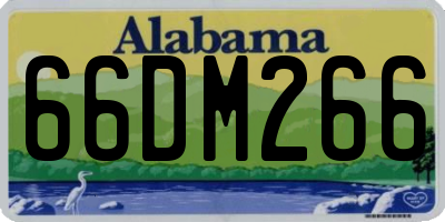 AL license plate 66DM266