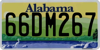 AL license plate 66DM267