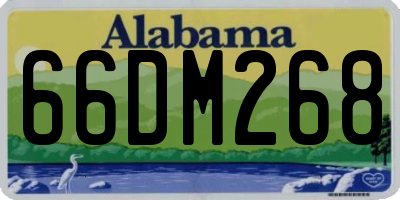 AL license plate 66DM268