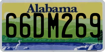 AL license plate 66DM269