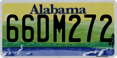 AL license plate 66DM272
