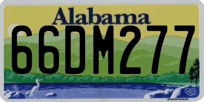 AL license plate 66DM277