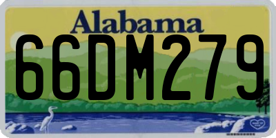 AL license plate 66DM279