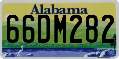 AL license plate 66DM282