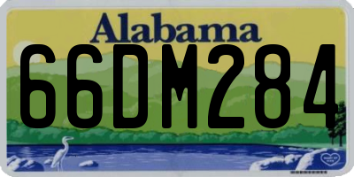 AL license plate 66DM284