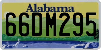AL license plate 66DM295