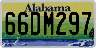 AL license plate 66DM297
