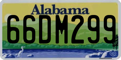 AL license plate 66DM299