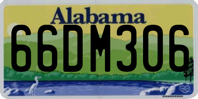 AL license plate 66DM306