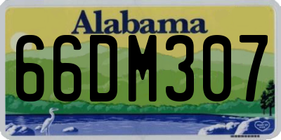 AL license plate 66DM307
