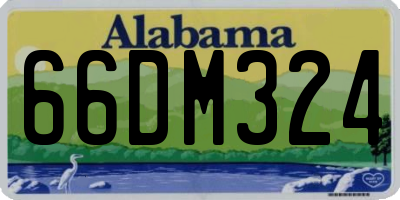 AL license plate 66DM324
