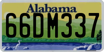 AL license plate 66DM337