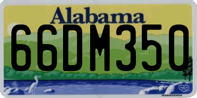AL license plate 66DM350