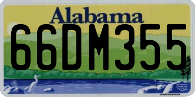 AL license plate 66DM355