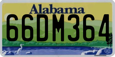 AL license plate 66DM364